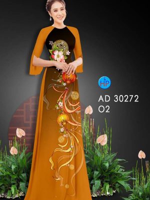 Vải Áo Dài Hoa In 3D AD 30272 27